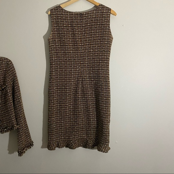 Adorable 90s Vintage JM Atelier Tweed Dress & Jacket Set - Picture 5 of 15
